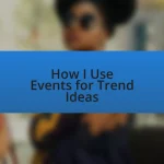 How I Use Events for Trend Ideas